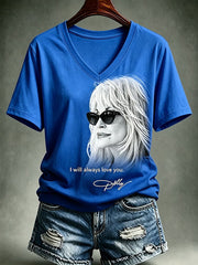 Women's Casual Print Short-Sleeve T-Shirt