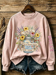 Women's Country Music Legend Tribute Print Casual Sweatshirt