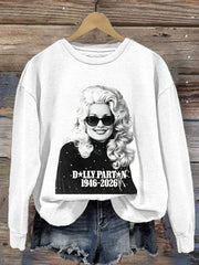 Women's Casual Printed Long-Sleeve Sweatshirt