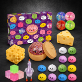 2026 Squishy Advent Calendar, 25-Day Countdown with Food-Inspired Squishy Surprises