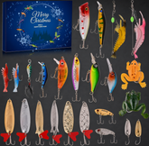 Fishing Lures Advent Calendar - 24-Day Christmas Countdown Set