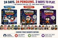 🐧 24 Days of Penguin Surprises Advent Calendar – 24 Unique Penguins, 3 Fun Editions