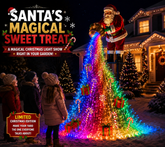 🎅 Santa’s Magical Sweet Treat | Solar Powered Flowing LED Christmas Garden Decoration