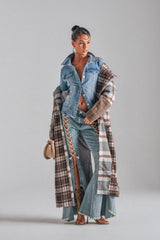 MIXED FEELINGS PATCHWORK TRENCH