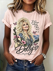 Women's Rip Dolly Parton Printed T-shirt