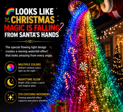 🎅 Santa’s Magical Sweet Treat | Solar Powered Flowing LED Christmas Garden Decoration