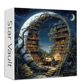 Vintage Forest Bookshelf Jigsaw Puzzle 1000 Pieces