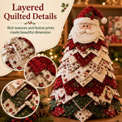 ✅ 🔥 LAST DAY 50% OFF 🎄 DIY Quilted Santa Christmas Tree Kit – Create a Cozy Handmade Holiday Decoration