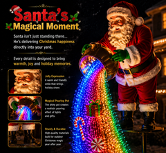 🎅 Santa’s Magical Sweet Treat | Solar Powered Flowing LED Christmas Garden Decoration