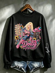 Women's Casual Printed Long-Sleeve Sweatshirt
