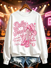 Women's Casual Printed Long-Sleeve Sweatshirt