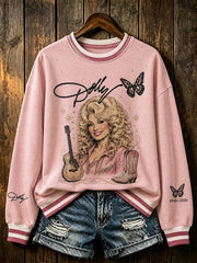 Women's Vintage-Style Country Music Singer Commemorative Graphic Top
