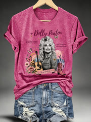 Women's Vintage Country Music Tribute Parton Tour T-Shirt
