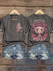 Women's Country Music Legend Tribute Print T-shirt