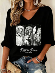 Women's Casual Print Short-Sleeve T-Shirt