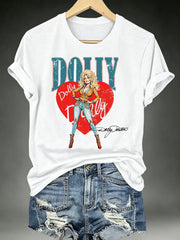 Women's Vintage Country Music Tribute Parton Tour T-Shirt
