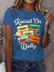Retro Raised On Dolly Print T-Shirt