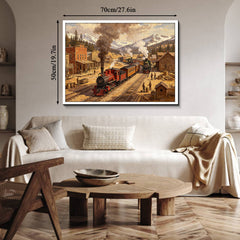 Trains of the Gold Rush Jigsaw Puzzle 1000 Pieces