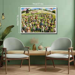 Dogs & Wild Blooms Jigsaw Puzzle 1000 Piece