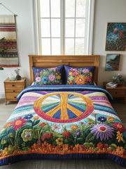 Tie Dye Dreams 3-PieceQuilted Bedding Set