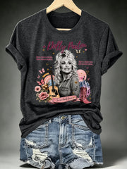 Women's Vintage Country Music Tribute Parton Tour T-Shirt