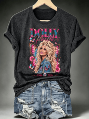 Women's Vintage Country Music Tribute Parton Tour T-Shirt