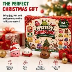 2026 Christmas Dumpling Squishy Advent Calendar - 24-Day Countdown