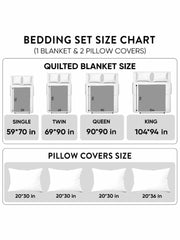 Heritage Patch 3-piece quilted bedding set