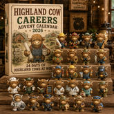 🐮🎄 Highland Cow Careers Advent Calendar 2026 – 24 Days of Country Charm 🎁🤎