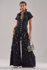 INTO THE NIGHT DENIM JUMPSUIT