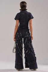 INTO THE NIGHT DENIM JUMPSUIT