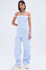 SUCKER FOR YOU SEERSUCKER JUMPSUIT