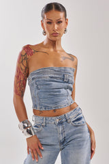 ON YOUR MIND DENIM CORSET
