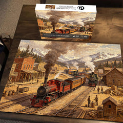 Trains of the Gold Rush Jigsaw Puzzle 1000 Pieces