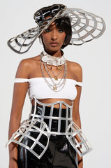 ULTIMATE TEASE METALLIC CAGE BELT