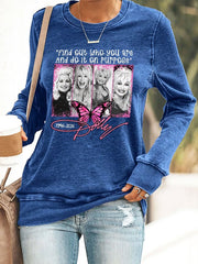 Retro Find Out Who You Are And Do It On Purpose Print Sweatshirt