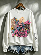 Women's Casual Printed Long-Sleeve Sweatshirt