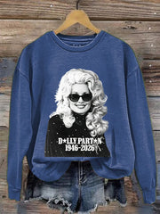 Women's Casual Printed Long-Sleeve Sweatshirt