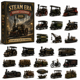 🚂 Steam Era Advent Calendar 2026 – 24 Days of Vintage Train Surprises & Collectible Miniature Vehicles | Premium Christmas Gift