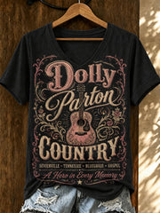 Women's Dolly Parton Tribute Print T‐Shirt
