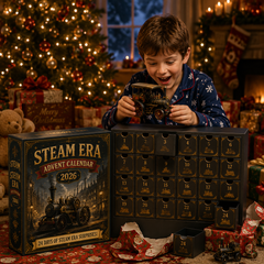🚂 Steam Era Advent Calendar 2026 – 24 Days of Vintage Train Surprises & Collectible Miniature Vehicles | Premium Christmas Gift