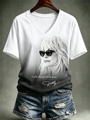 Women's Casual Print Short-Sleeve T-Shirt