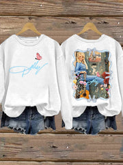 Women's Forever Our Queen of Country Print Casual Sweatshirt