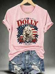 Women's Vintage Country Music Tribute Parton Tour T-Shirt