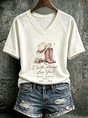 Women's Rip Dolly Parton Printed T-shirt