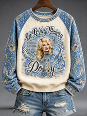 Women's Country Music Legend Tribute Printed Sweatshirt