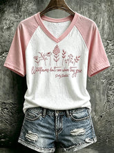Women's Wildflowers Don'T Care Where They Grow — Dolly Parton Print T-Shirt