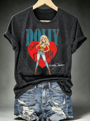 Women's Vintage Country Music Tribute Parton Tour T-Shirt