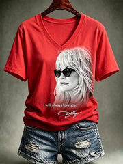 Women's Casual Print Short-Sleeve T-Shirt