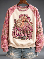 Women's Country Music Legend Tribute Printed Sweatshirt